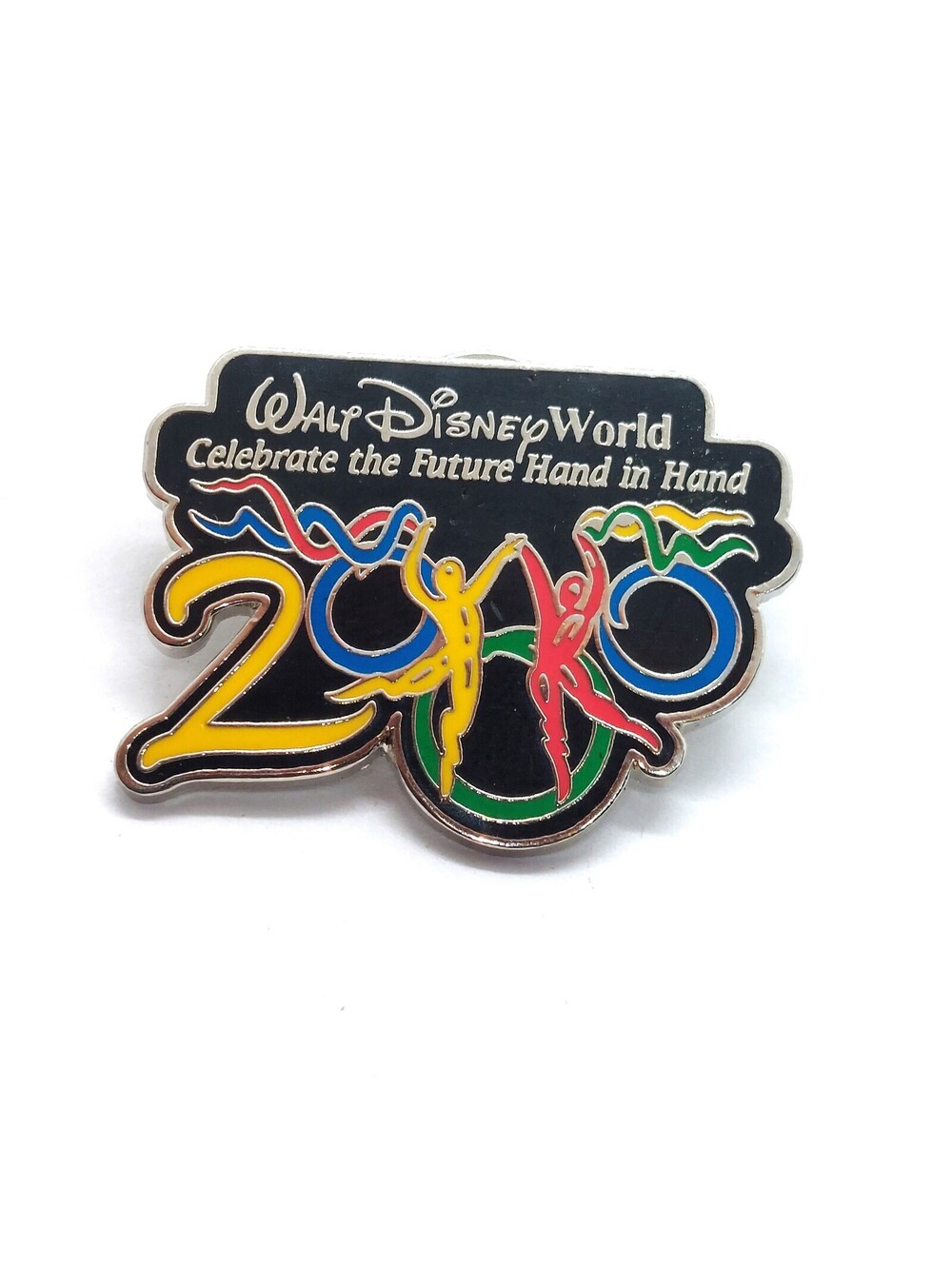Walt Disney World 2000 Celebrate Future Hand in Hand Millennium Enamel Pin